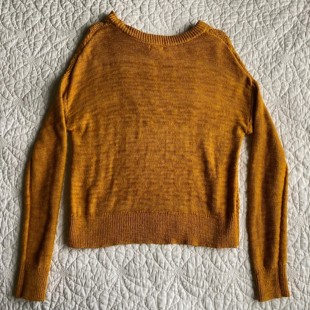 Yellow Knit Sweater - Picture 4 of 5